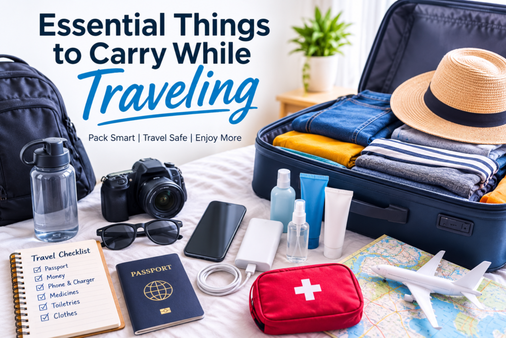 Essential Things to Carry While Traveling