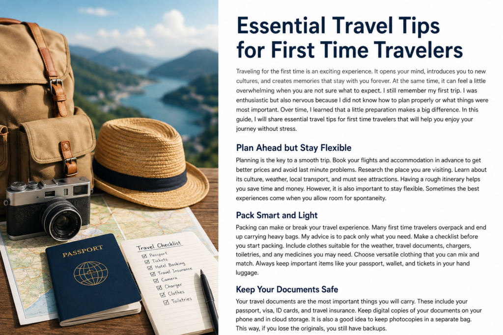 Essential Travel Tips for First Time Travelers