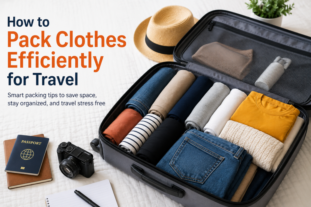 How to Pack Clothes Efficiently for Travel