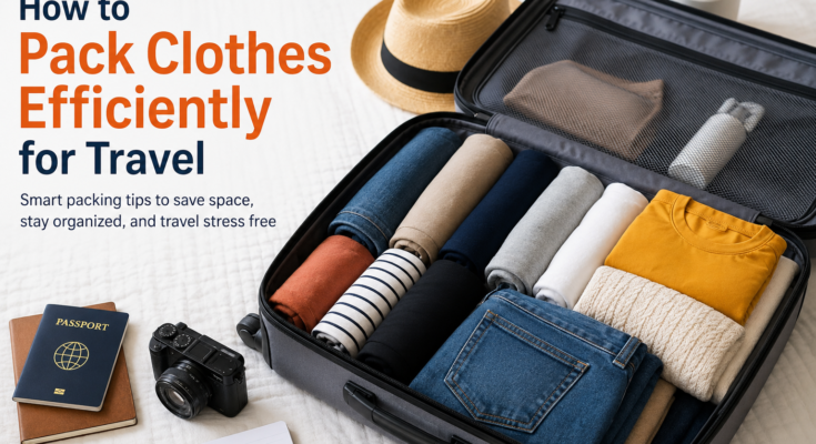 How to Pack Clothes Efficiently for Travel