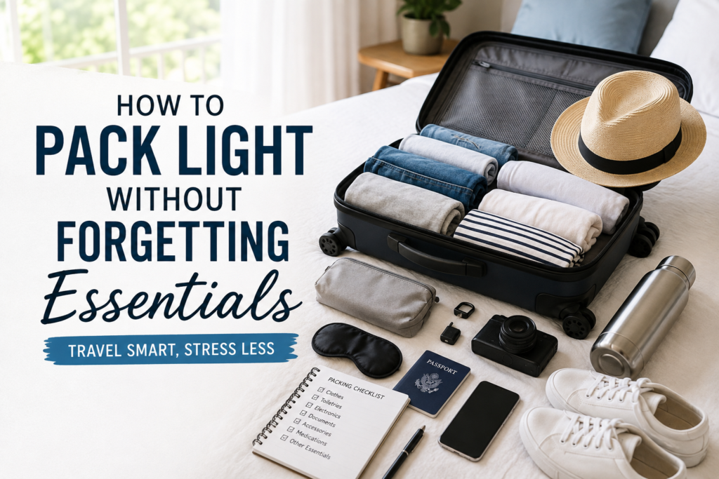 How to Pack Light Without Forgetting Essentials