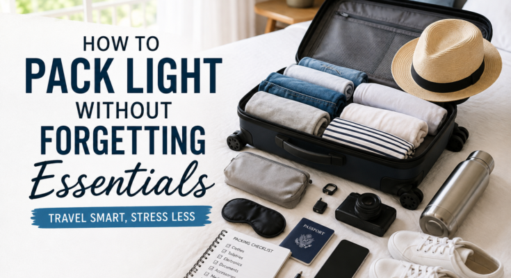How to Pack Light Without Forgetting Essentials