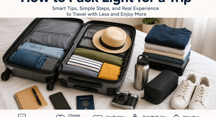 How to Pack Light for a Trip