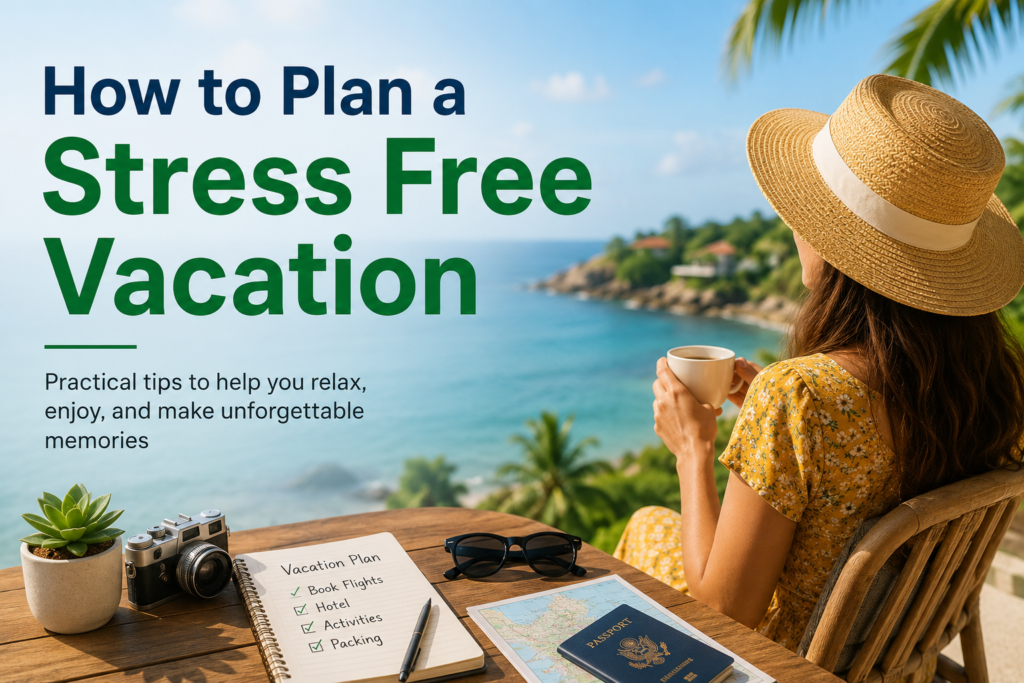 How to Plan a Stress Free Vacation
