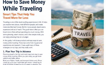 How to Save Money While Traveling