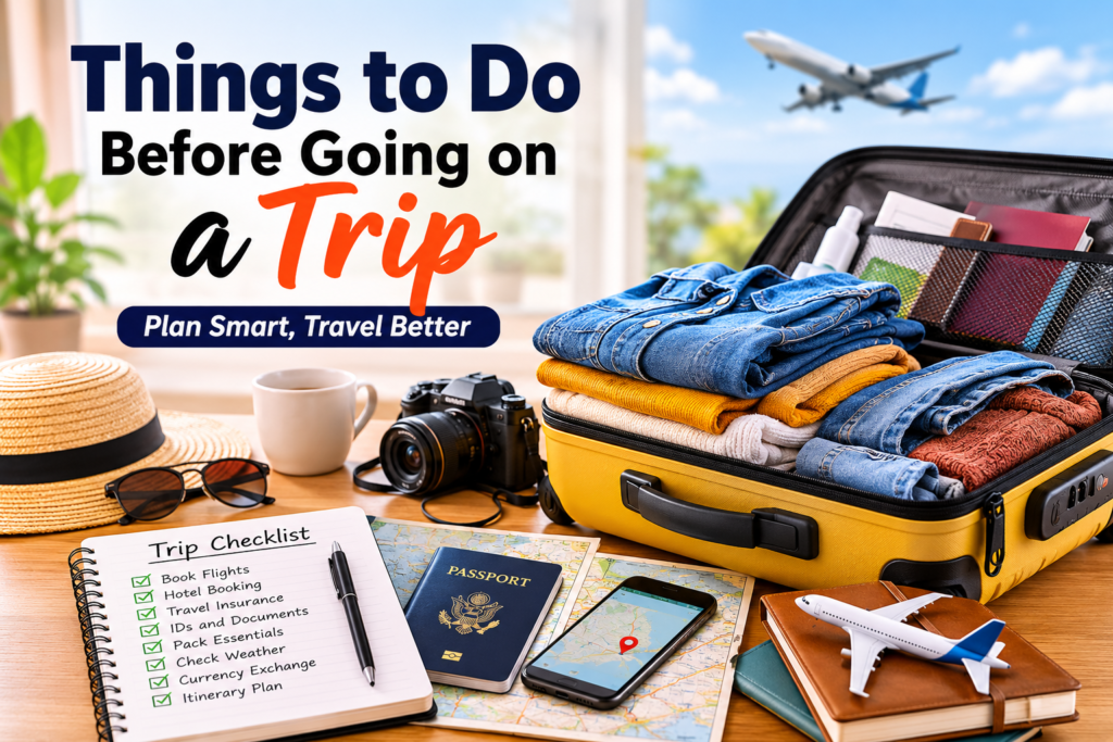 Things to Do Before Going on a Trip