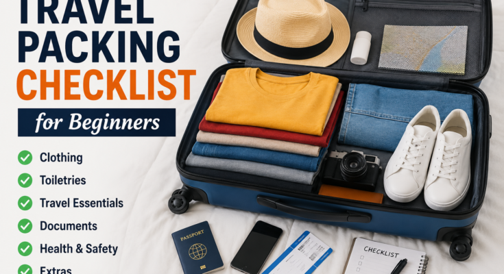 Travel Packing Checklist for Beginners