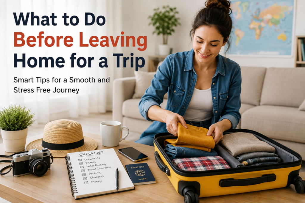 What to Do Before Leaving Home for a Trip