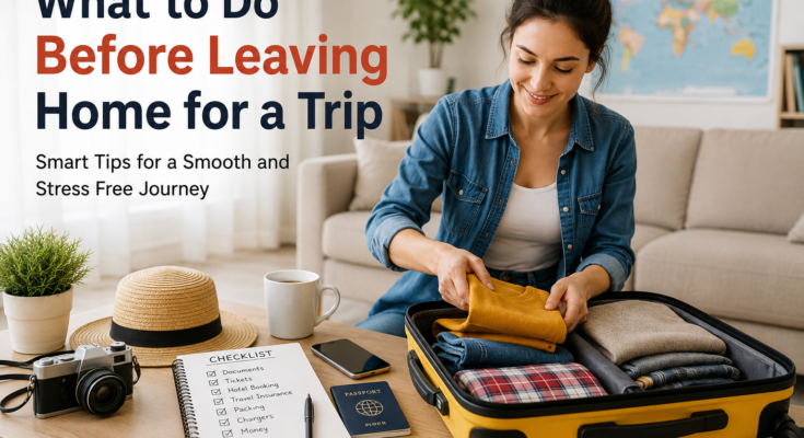 What to Do Before Leaving Home for a Trip