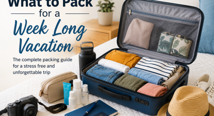 What to Pack for a Week Long Vacation